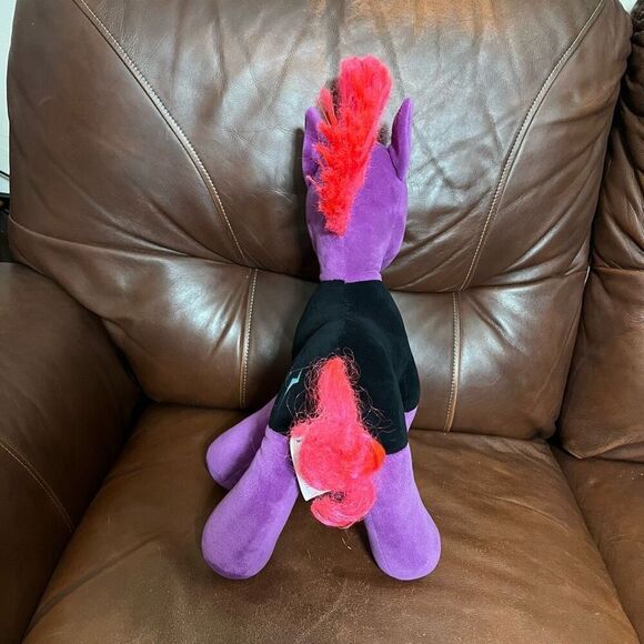 BUILD-A-BEAR Tempest Shadow Plush 16” MY LITTLE PONY Movie Purple Black 2017 - Picture 4 of 15